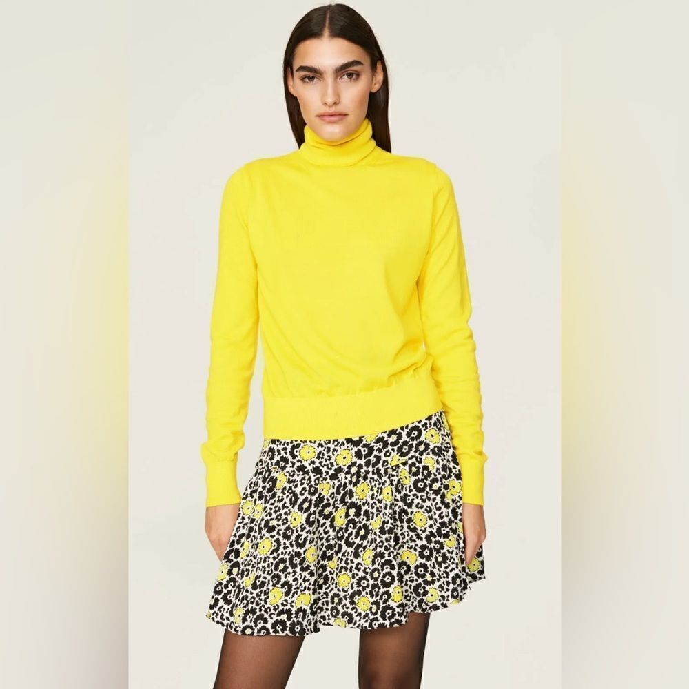The Kooples YELLOW MERINO WOOL SWEATER. NWT. 2/Small